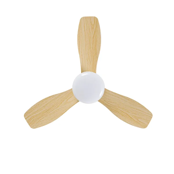 ventilador-techo-abrila-cain-led-motor-dc-blanco-haya-261191368 Ventilador de techo Abrila Cain blanco haya luz LED 62 cm