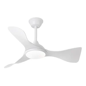 ventilador-techo-abrila-cairo-led-motor-dc-3-aspas-241691301 Ventilador de techo Abrila Caiman blanco luz LED 89 cm