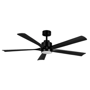 Ventilador de techo Abrila Cairo negro luz LED 132 cm