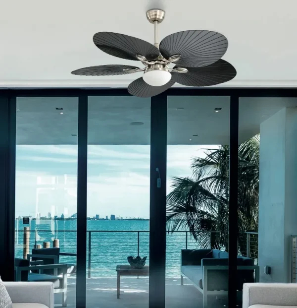 ventilador-techo-abrila-chaw-led-mando-motor-dc-niquel-negro-173291534 Ventilador de techo Abrila Chaw níquel negro luz LED 132 cm