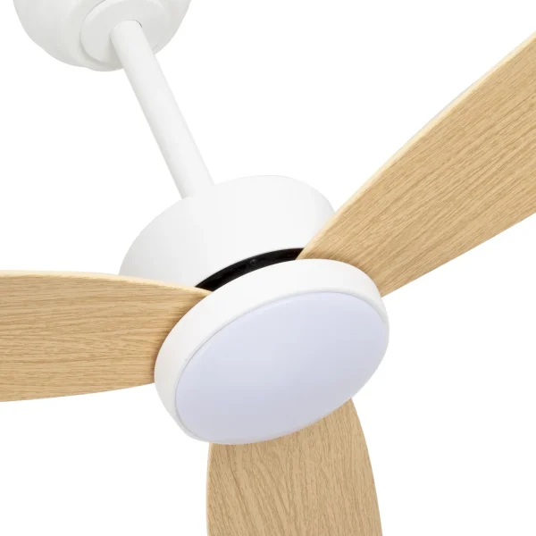 ventilador-techo-abrila-genil-led-motor-dc-blanco-haya-209591368 Ventilador de techo Abrila Genil blanco haya luz LED 132 cm
