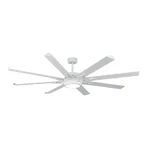 Ventilador de techo Abrila Grado blanco luz LED 198 cm