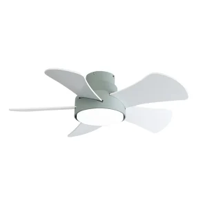 ventilador-techo-abrila-gregario-led-motor-dc-5-aspas-blanco-180891506 Ventilador de techo Abrila Gregario Verde luz LED 82 cm