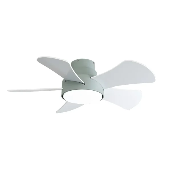 ventilador-techo-abrila-gregario-led-motor-dc-5-aspas-blanco-180891506 Ventilador de techo Abrila Gregario Verde luz LED 82 cm