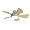 Ventilador de techo Abrila Gregario Gris luz LED 82 cm