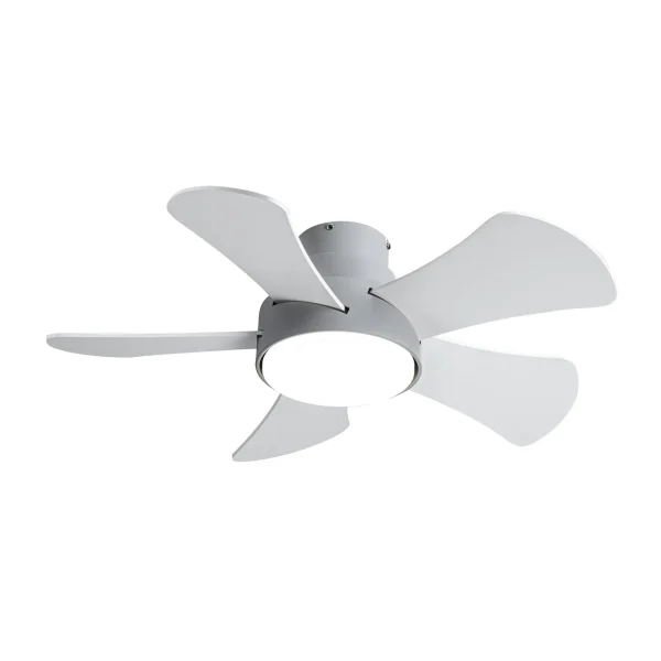 Ventilador de techo Abrila Gregario Gris luz LED 82 cm