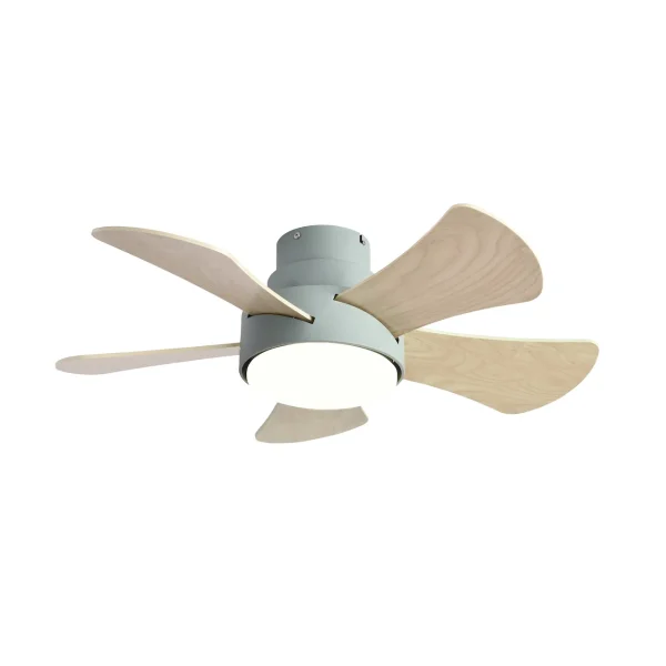 ventilador-techo-abrila-gregario-led-motor-dc-verde-blanco-180891506 Ventilador de techo Abrila Gregario Verde luz LED 82 cm