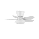 Ventilador de techo Abrila Haran blanco luz LED 62 cm