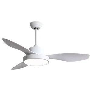 ventilador-techo-abrila-hayate-led-motor-dc-3-aspas-128591301 Ventilador de techo Abrila Hayate blanco luz LED 120 cm
