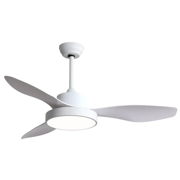 Ventilador de techo Abrila Hayate blanco luz LED 120 cm