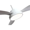Ventilador de techo Abrila Hayate blanco luz LED 120 cm