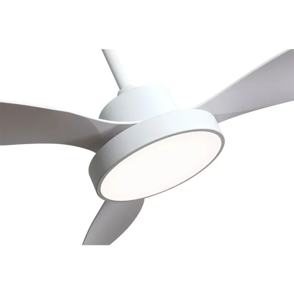 Ventilador de techo Abrila Hayate blanco luz LED 120 cm