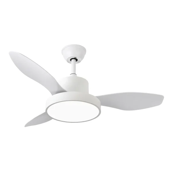 Ventilador de techo Abrila Hayate Mini blanco luz LED 97 cm