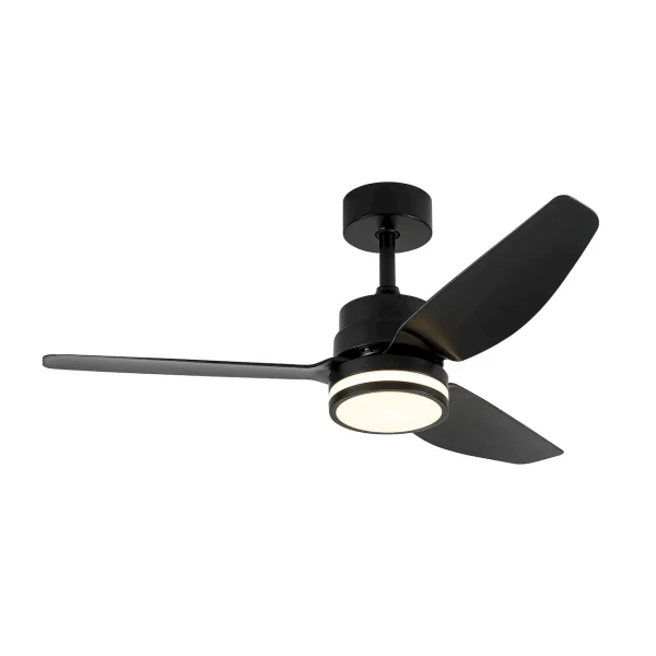 ventilador-techo-abrila-jarama-led-motor-dc-3-aspas-206791309 Ventilador de techo Abrila Jarama negro luz LED 112 cm