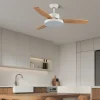 ventilador-techo-abrila-kavala-led-motor-dc-blanco-madera-clara-212791368 Ventilador de techo Abrila Kavala blanco madera luz LED 112 cm