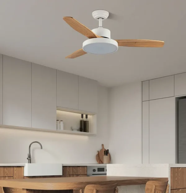 ventilador-techo-abrila-kavala-led-motor-dc-blanco-madera-clara-212791368 Ventilador de techo Abrila Kavala blanco madera luz LED 112 cm