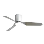 Ventilador de techo Abrila Kochi níquel Plata luz LED 132 cm