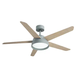 ventilador-techo-abrila-lebeche-led-motor-dc-5-aspas-blanco-180791506 Ventilador de techo Abrila Lebeche Verde blanco haya LED 132 cm