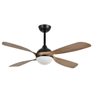 ventilador-techo-abrila-livorno-led-motor-dc-4-aspas-roble-oscuro-208191436 Ventilador de techo Abrila Livorno negro roble luz LED 132 cm