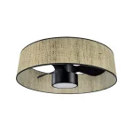 Ventilador de techo Abrila Natasha negro luz LED 70 cm