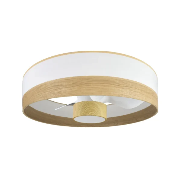 ventilador-techo-abrila-olga-led-motor-dc-190091785 Ventilador de techo Abrila Olga blanco madera luz LED 70 cm