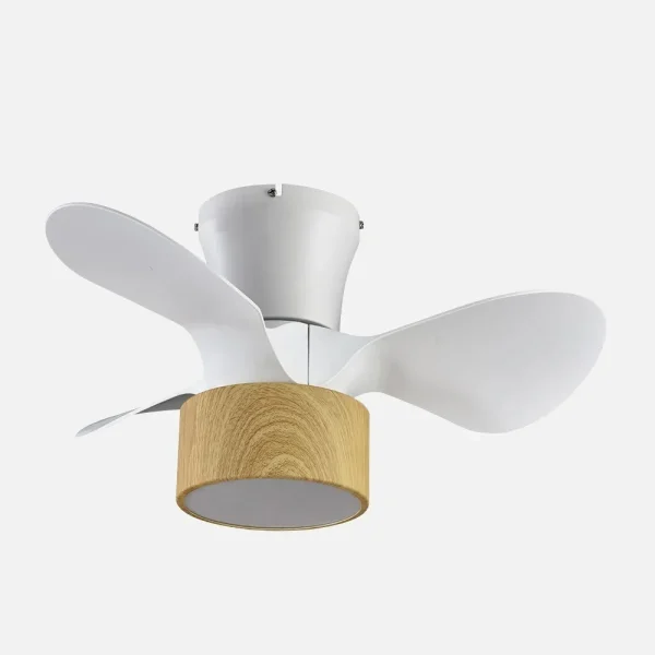 ventilador-techo-abrila-olga-led-motor-dc-mando-blanco-190091785 Ventilador de techo Abrila Olga blanco madera luz LED 70 cm