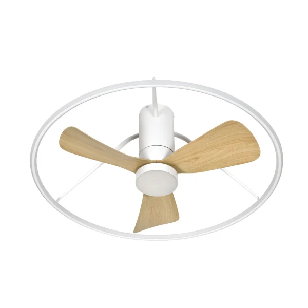 ventilador-techo-abrila-oporto-led-motor-dc-blanco-haya-243691368 Ventilador de techo Abrila Oporto blanco haya luz LED 84 cm