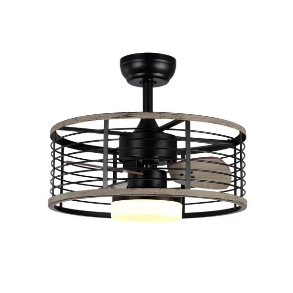 ventilador-techo-abrila-pella-led-motor-dc-madera-oscura-185891309 Ventilador de techo Abrila Pella negro madera luz LED 50 cm