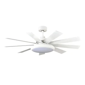 ventilador-techo-abrila-pireo-led-motor-dc-9-aspas-185391968 Ventilador de techo Abrila Pireo blanco haya luz LED 132 cm