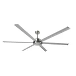 Ventilador de techo Abrila Sanson Mini níquel Plata sin luz 214 cm