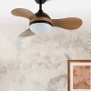 ventilador-techo-abrila-solido-led-motor-dc-negro-madera-oscura-213591328 Ventilador de techo Abrila Solido negro madera luz LED 91 cm