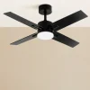 ventilador-techo-abrila-talco-led-mando-motor-dc-negro-gris-206891409 Ventilador de techo Abrila Talco negro gris - negro luz LED 106 cm