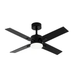 Ventilador de techo Abrila Talco negro gris - negro luz LED 106 cm