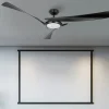 ventilador-techo-abrila-tarento-led-motor-dc-mando-negro-209691309 Ventilador de techo Abrila Tarento negro luz LED 132 cm