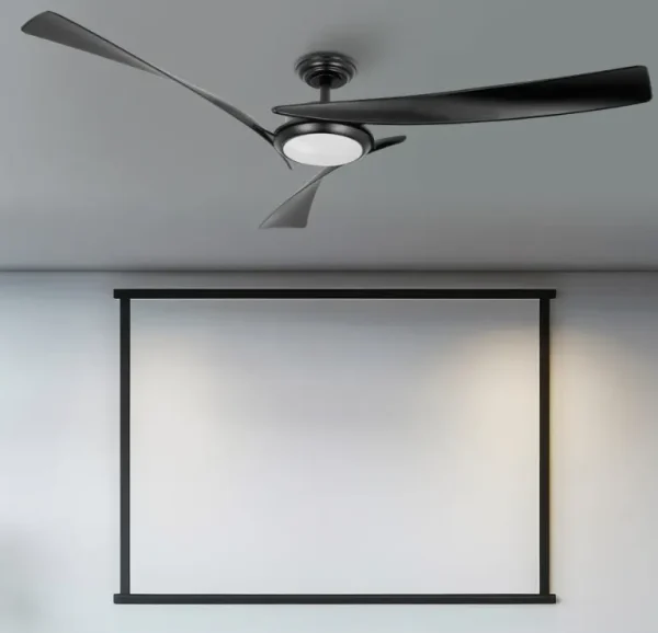 ventilador-techo-abrila-tarento-led-motor-dc-mando-negro-209691309 Ventilador de techo Abrila Tarento negro luz LED 132 cm