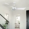 ventilador-techo-abrila-tempel-led-motor-dc-blanco-187491381 Ventilador de techo Abrila Tempel blanco luz LED 132 cm