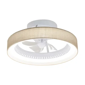 ventilador-techo-alemar-arco-led-motor-dc-5-aspas-16058 Ventilador de techo Alemar Arco blanco saco luz LED 50 cm