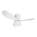 Ventilador de techo Alemar Bris blanco luz LED 62 cm