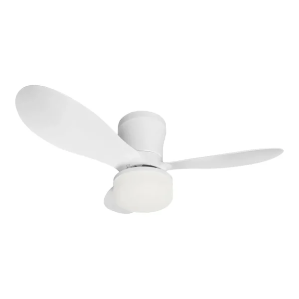 Ventilador de techo Alemar Bris blanco luz LED 62 cm