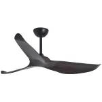 Ventilador de techo Alemar Garden negro madera oscura sin luz 132 cm