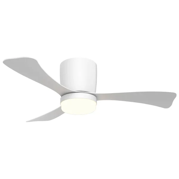 ventilador-techo-alemar-kent-led-motor-dc-3-aspas-11834 Ventilador de techo Alemar Kent blanco luz LED 107 cm