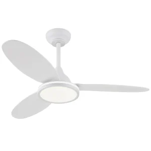 ventilador-techo-alemar-mahon-led-motor-dc-3-aspas-11561 Ventilador de techo Alemar Mahon blanco luz LED 107 cm