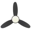 Ventilador de techo Alemar Mahon negro luz LED 107 cm