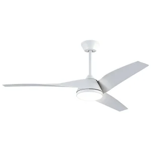 ventilador-techo-alemar-papua-led-motor-dc-3-aspas-16045 Ventilador de techo Alemar Papua blanco luz LED 132 cm