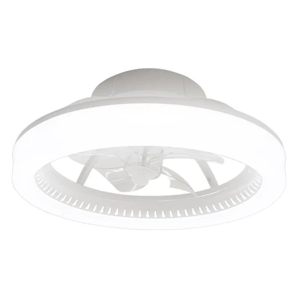 Ventilador de techo Alemar Ramses blanco luz LED 50 cm