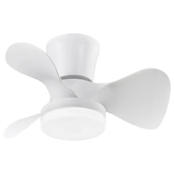 ventilador-techo-alemar-siux-led-motor-dc-3-aspas-11536 Ventilador de techo Alemar Siux blanco luz LED 56 cm