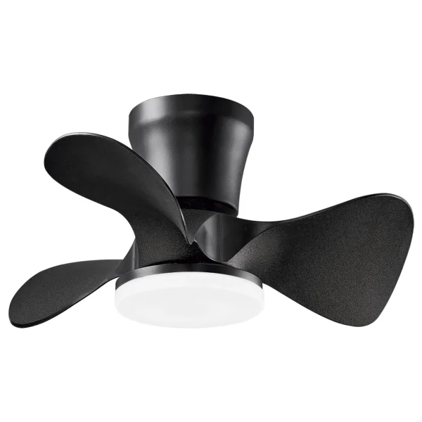 ventilador-techo-alemar-siux-led-motor-dc-3-aspas-11537 Ventilador de techo Alemar Siux negro luz LED 56 cm