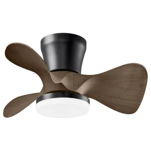 ventilador-techo-alemar-siux-led-motor-dc-3-aspas-madera-oscura-11539 Ventilador de techo Alemar Siux negro madera oscura luz LED 56 cm