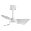 Ventilador de techo Alemar Tauro blanco luz LED 76 cm