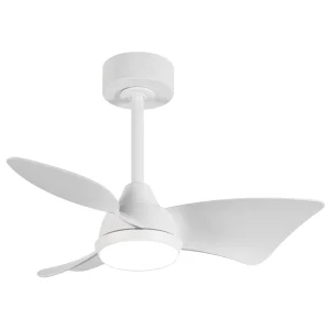 ventilador-techo-alemar-tauro-led-motor-dc-3-aspas-11824 Ventilador de techo Alemar Tauro blanco luz LED 76 cm